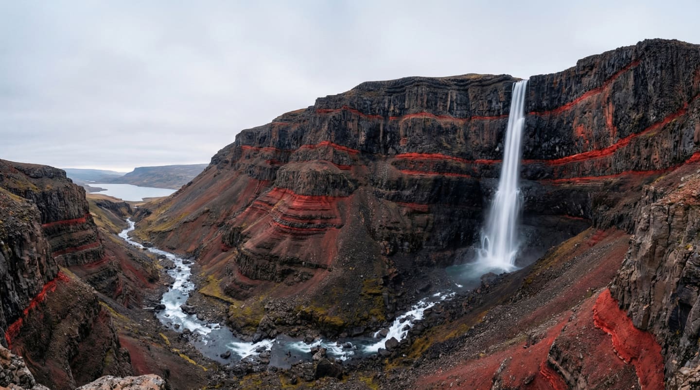 Hengifoss: The Red-Striped Giant