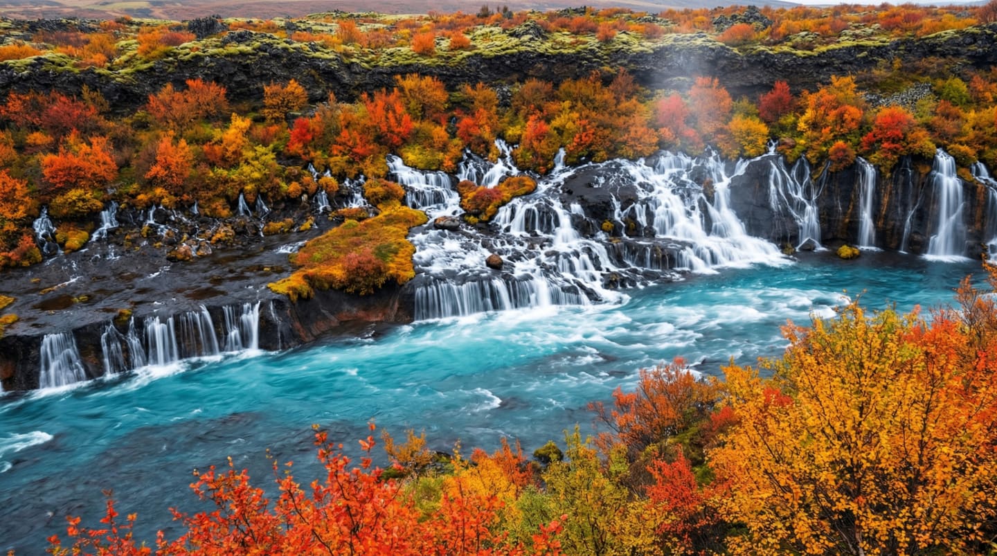 Hraunfossar: The Lava Waterfalls