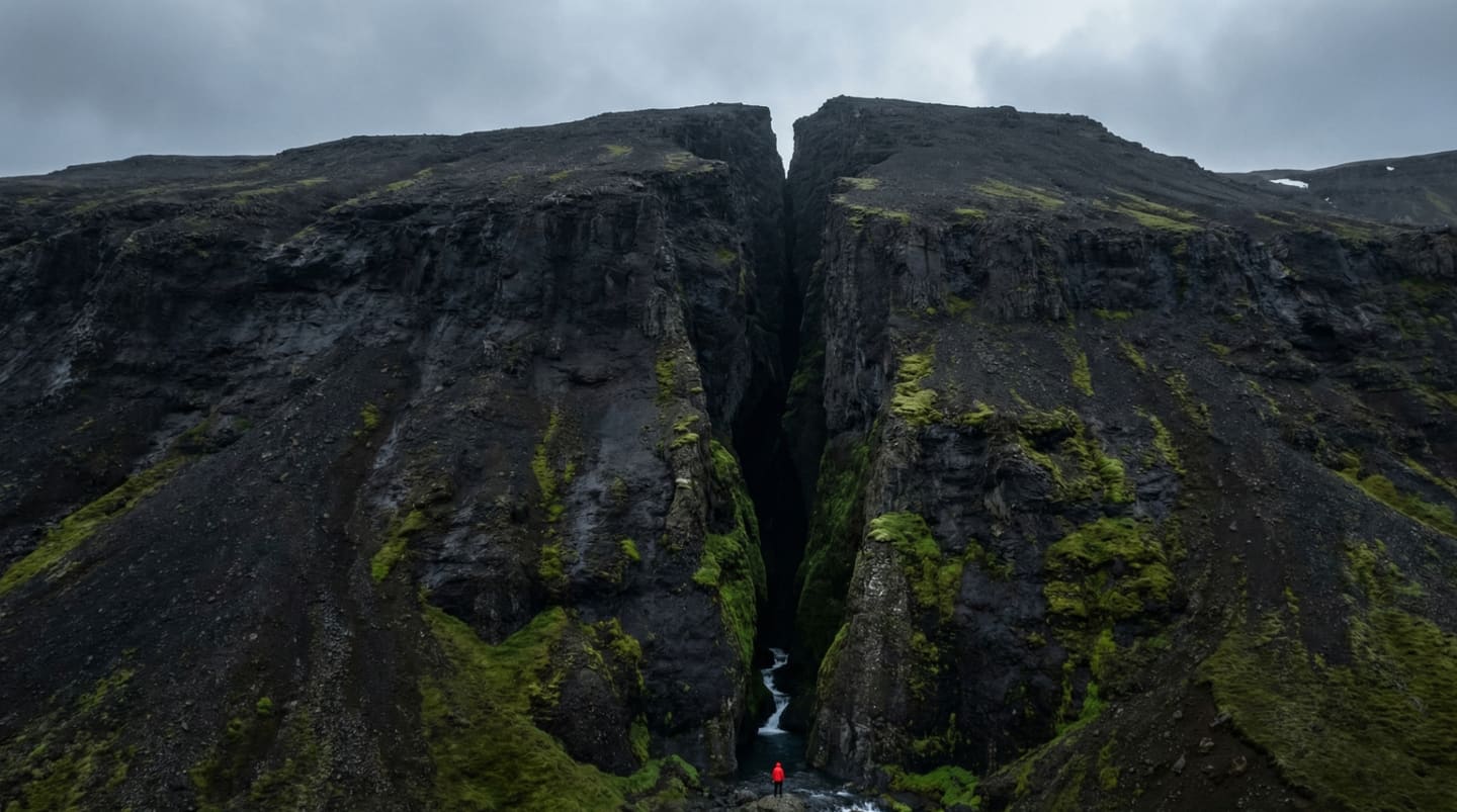 Rauðfeldsgjá: The Gorge of Red Cloak
