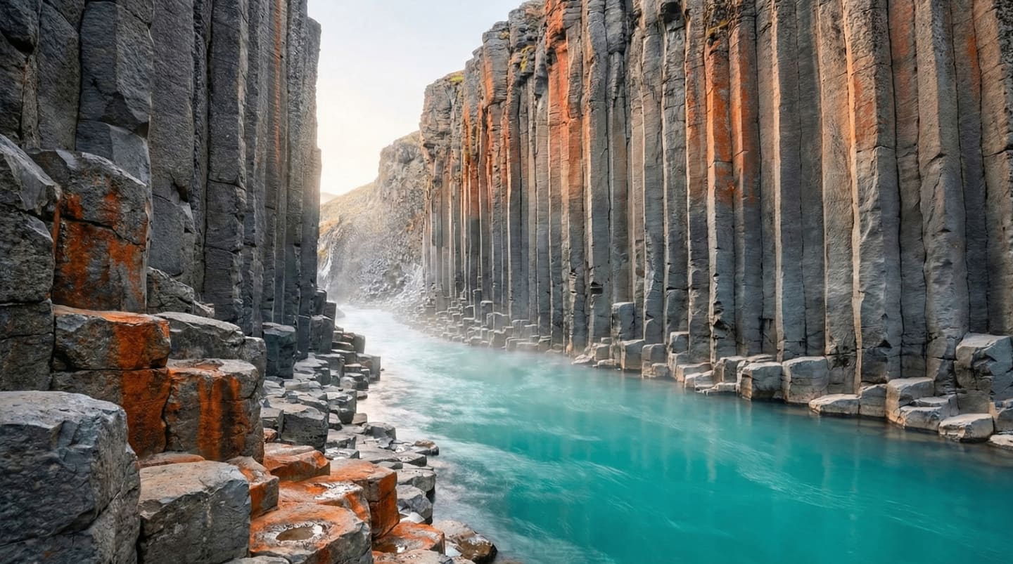 Stuðlagil: The Basalt Cathedral